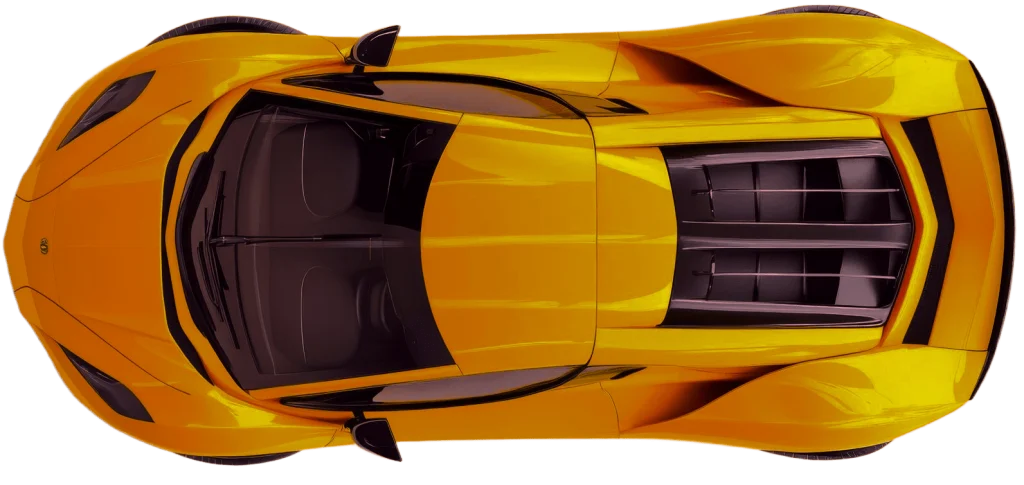 Lamborghini z vrchu